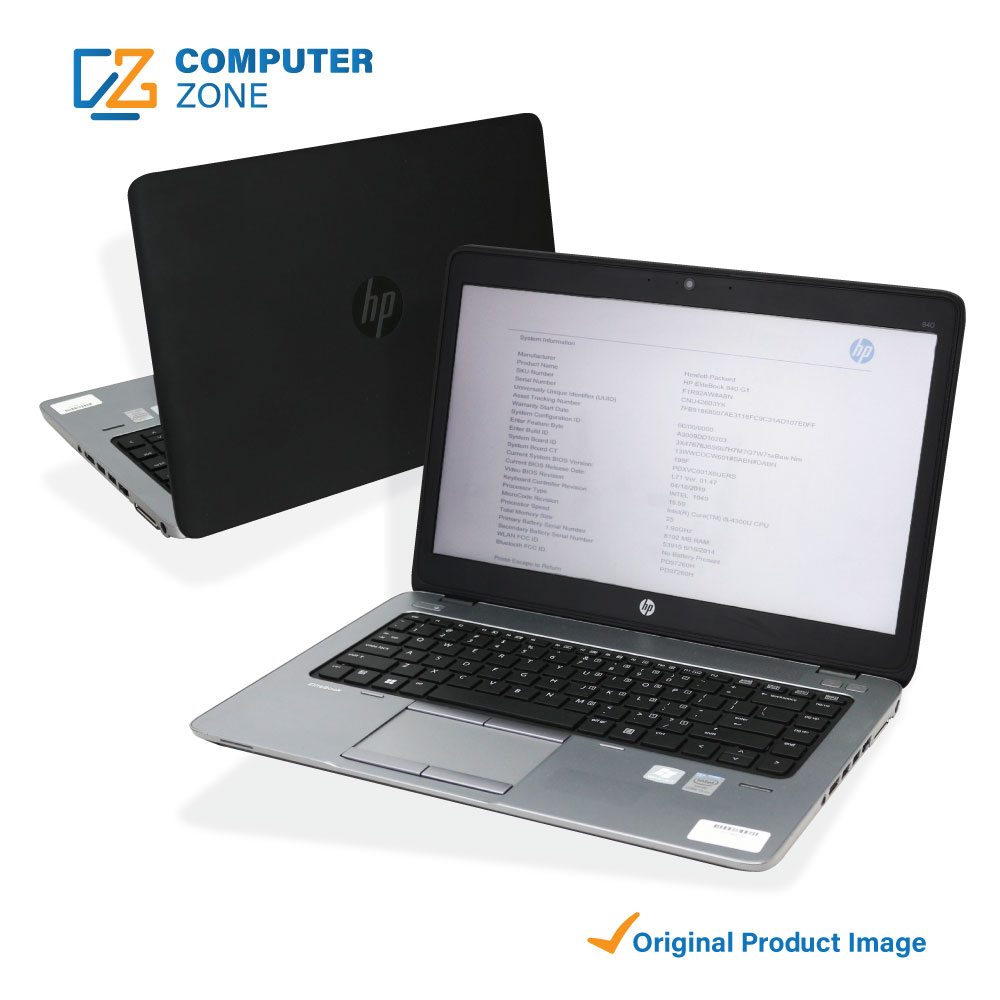 HP EliteBook 840 G1, 4th Gen Core i7 Processor, 8GB RAM, 128GB SSD, 14″ Display