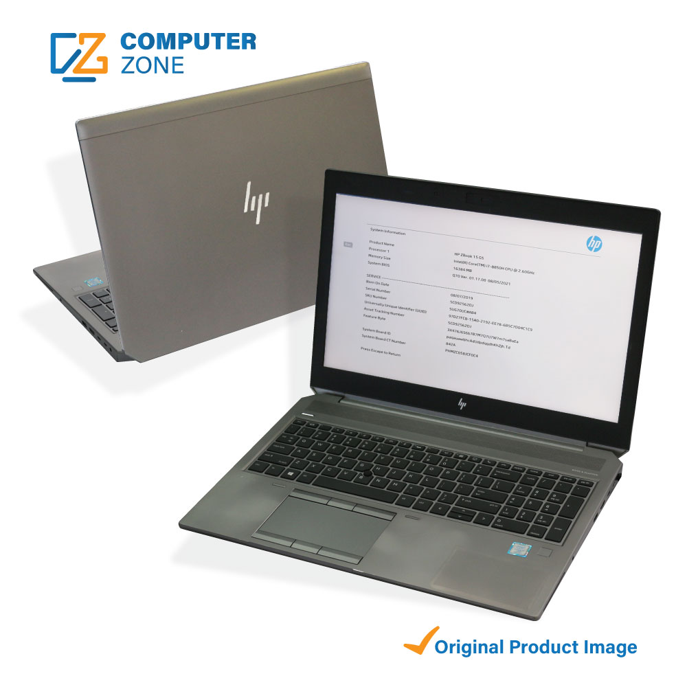 HP ZBook 15 G5, 8th Gen Core i7 Processor, 16GB Ram, 512GB SSD, P1000 GDDR5 4GB, 15.6″ FHD Display