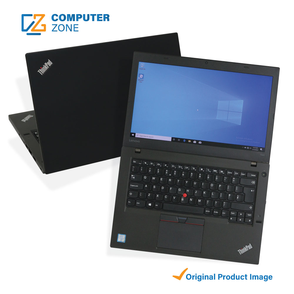 Lenovo ThinkPad T460, 6th Gen Core i5, 8Gb DDR4 RAM, 256GB SSD Storage, 14” FHD Display